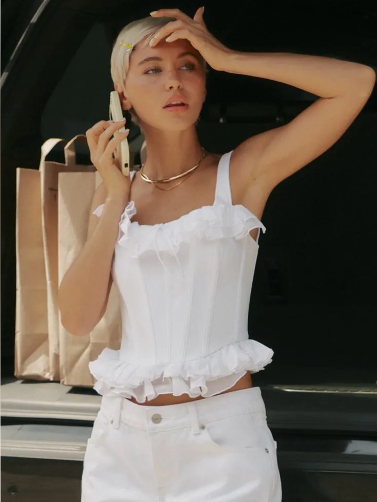 Zara Ruffled Corset Top